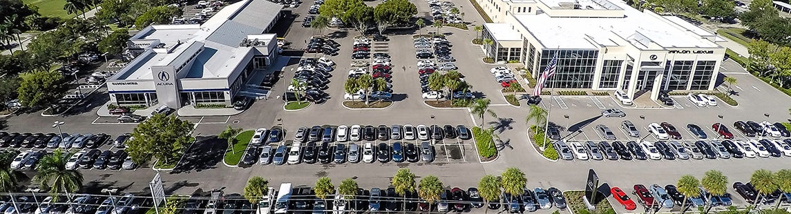 Aerial photo of the Scanlon Auto Group Dealership